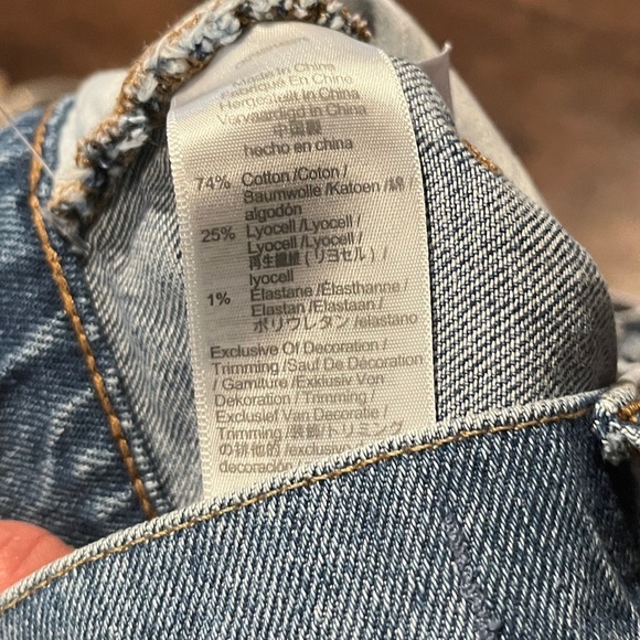 Madewell The Perfect Jean Short Blue size 25 - Picture 7 of 9